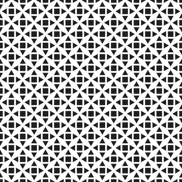 Seamless pattern geometric. Black and white background