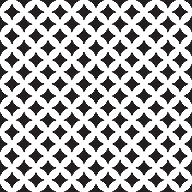 Seamless pattern geometric.Black and white background.