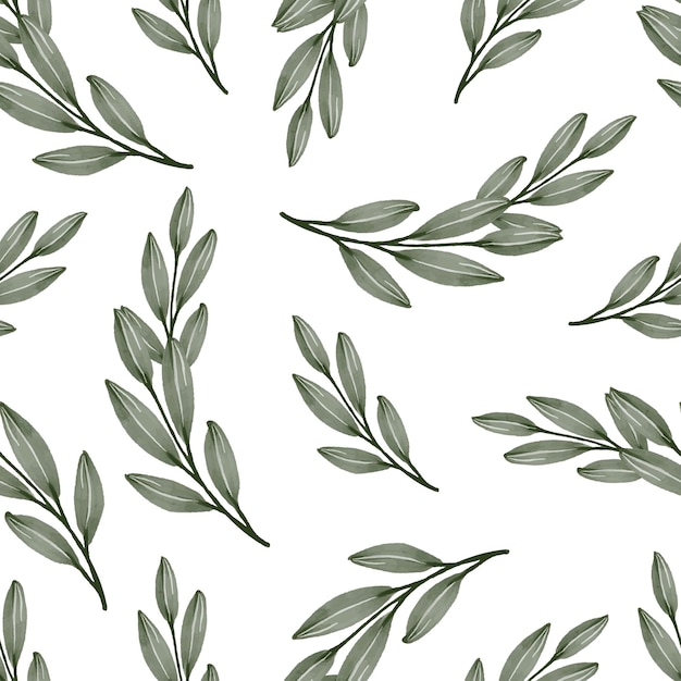 seamless pattern of green leaf for fabric design