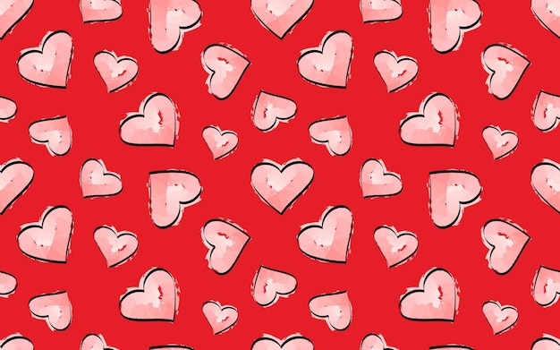 seamless pattern hearts a pattern for packaging textiles and wrappers beautiful style love