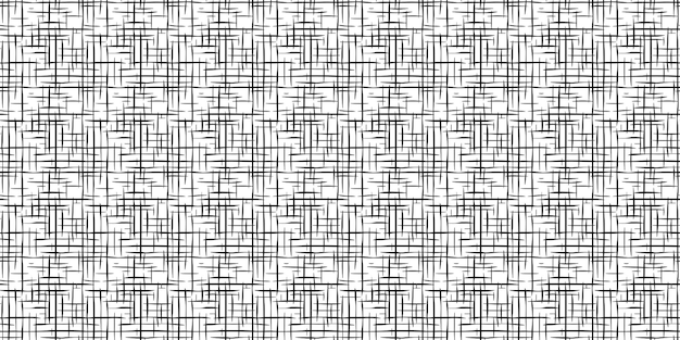 Seamless pattern intersecting shapeless lines and dashes