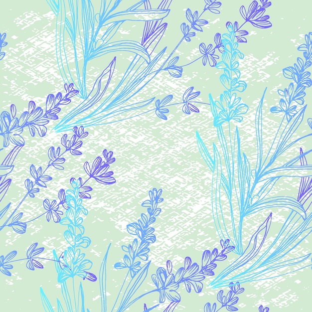 Seamless pattern lavender background