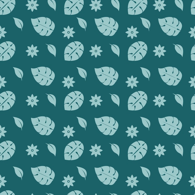 seamless pattern of leaves for fabric 01