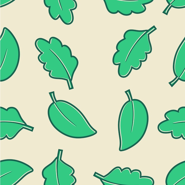 seamless pattern leaves