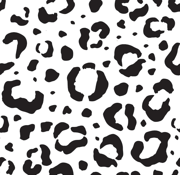 Seamless pattern of leopard print