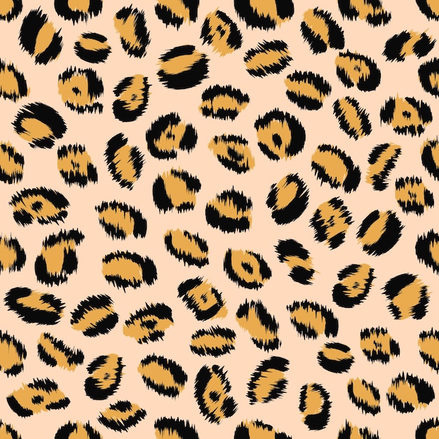 Seamless pattern of leopard skin texture