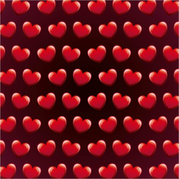 Seamless pattern love heart valentines day