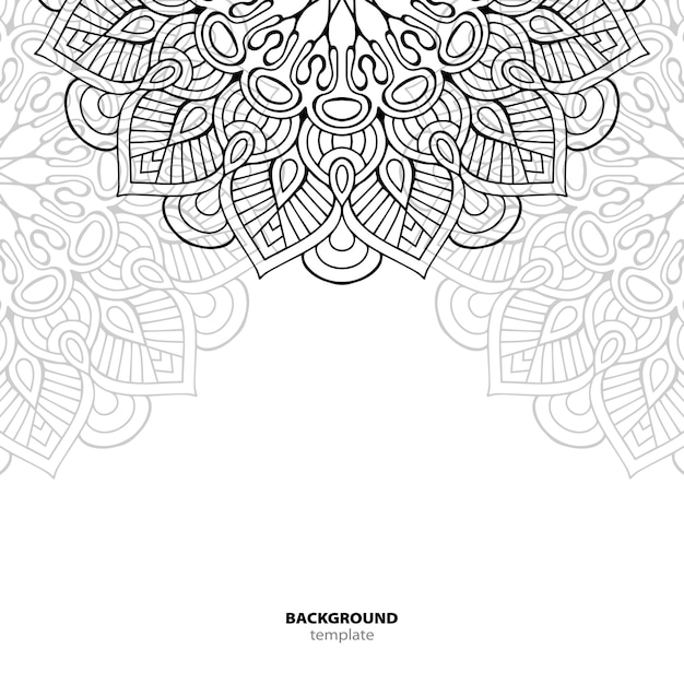 Seamless pattern. Mandala decorative element.