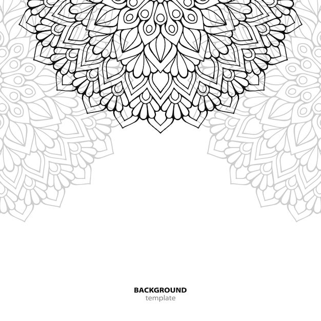 Seamless pattern. Mandala decorative element.