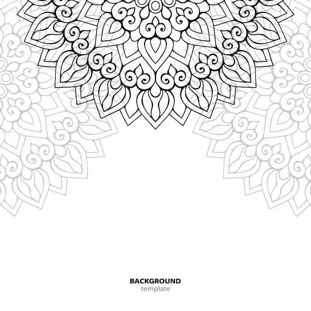 Seamless pattern. Mandala decorative element.