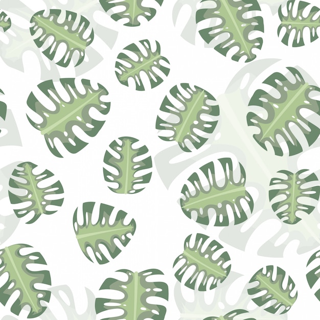 Seamless Pattern Monstera