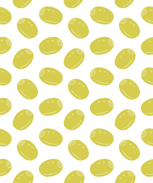 Seamless pattern of olives