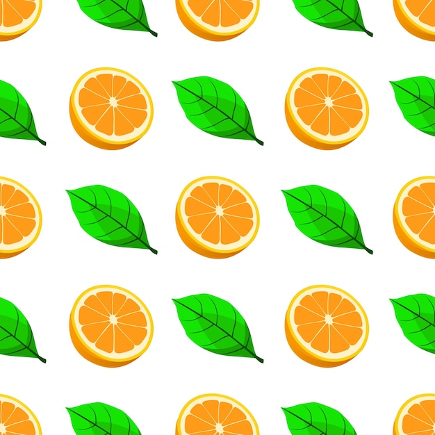 Seamless pattern orange background