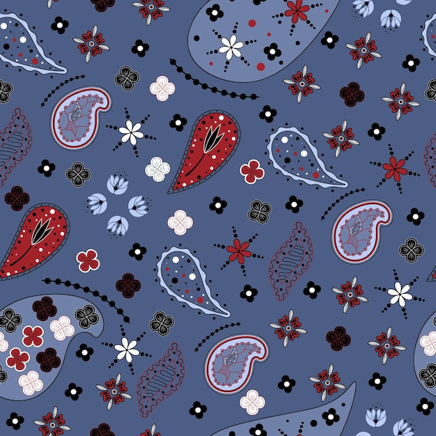 Seamless pattern paisley2