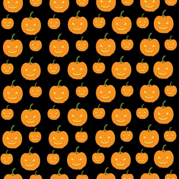 seamless pattern pumpkin halloween