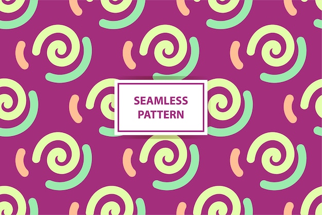 Seamless pattern on a purple background