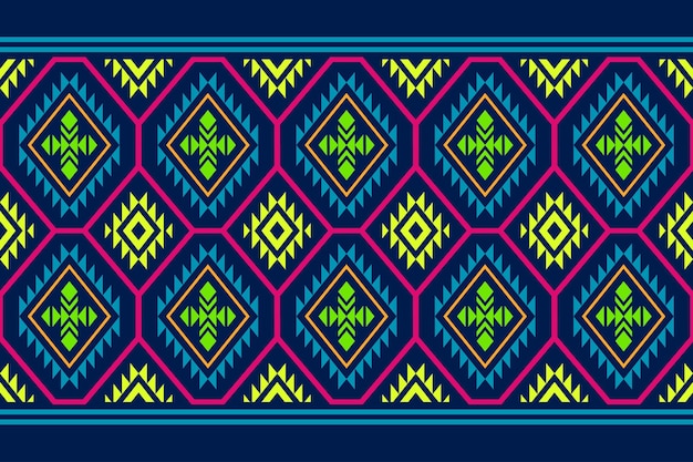 Seamless pattern repeating design with geometric shapes