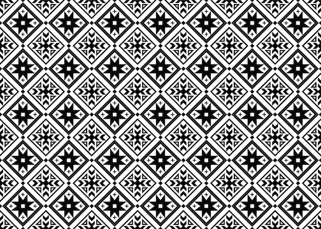 Seamless pattern repeating design with geometric shapes