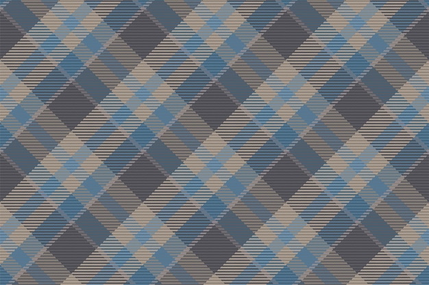 Seamless pattern of scottish tartan plaid Repeatable background with check fabric texture Flat vector backdrop of striped textile print