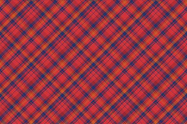 Seamless pattern of scottish tartan plaid Repeatable background with check fabric texture Flat vector backdrop of striped textile print