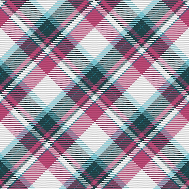 Seamless pattern of scottish tartan plaid. Repeatable background with check fabric texture. Flat vector backdrop of striped textile print.