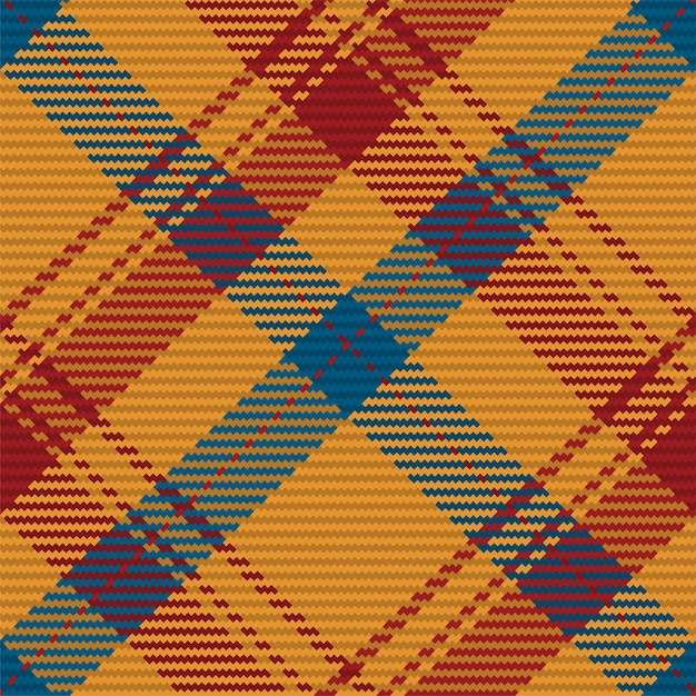 Seamless pattern of scottish tartan plaid. Repeatable background with check fabric texture. Flat vector backdrop of striped textile print.