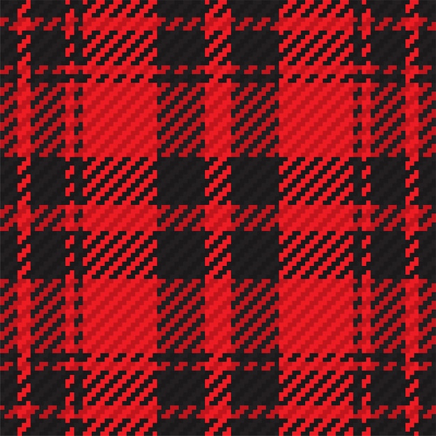 Seamless pattern of scottish tartan plaid. Repeatable background with check fabric texture. Flat vector backdrop of striped textile print.