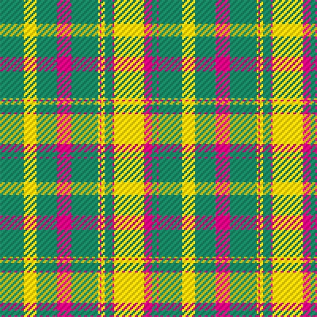 Seamless pattern of scottish tartan plaid. Repeatable background with check fabric texture. Flat vector backdrop of striped textile print.