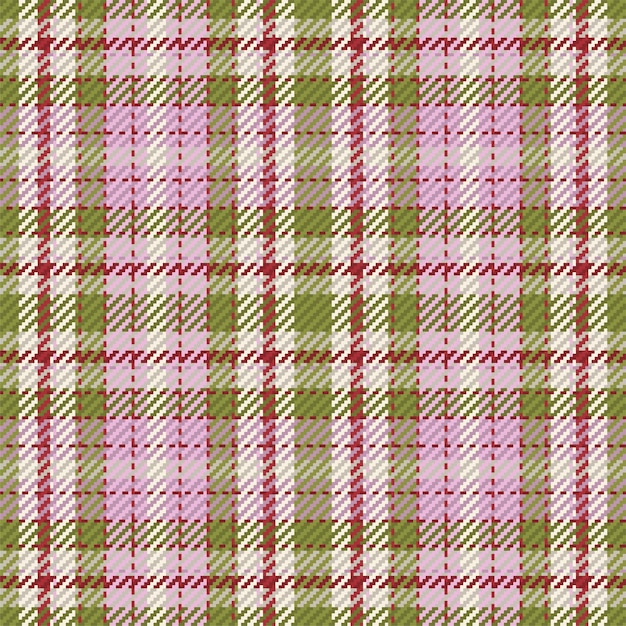 Seamless pattern of scottish tartan plaid. Repeatable background with check fabric texture. Flat vector backdrop of striped textile print.