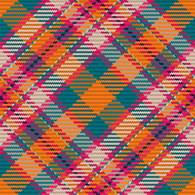 Seamless pattern of scottish tartan plaid. Repeatable background with check fabric texture. Flat vector backdrop of striped textile print.