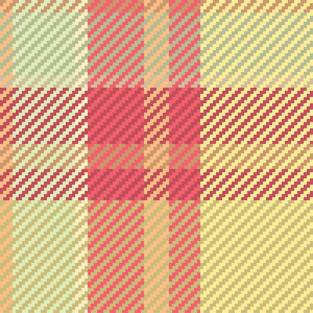 Seamless pattern of scottish tartan plaid. Repeatable background with check fabric texture. Flat vector backdrop of striped textile print.