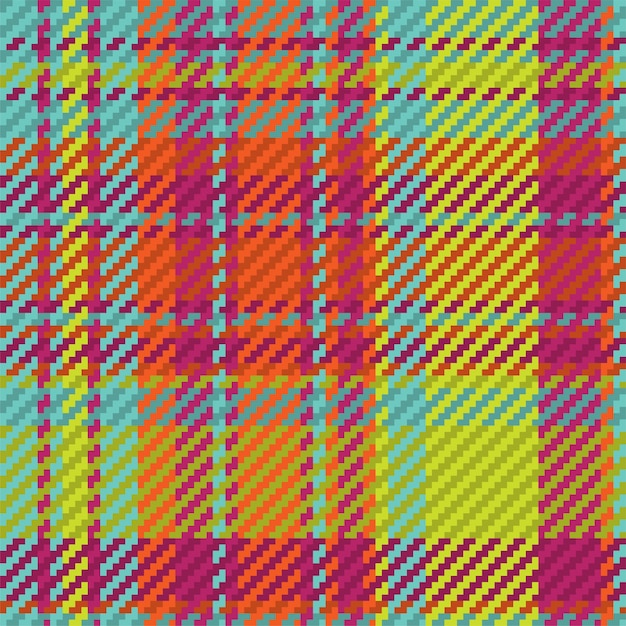 Seamless pattern of scottish tartan plaid. Repeatable background with check fabric texture. Flat vector backdrop of striped textile print.