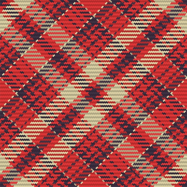 Seamless pattern of scottish tartan plaid Repeatable background with check fabric texture Vector backdrop striped textile print