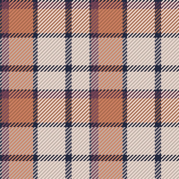 Seamless pattern of scottish tartan plaid Repeatable background with check fabric texture Vector backdrop striped textile print