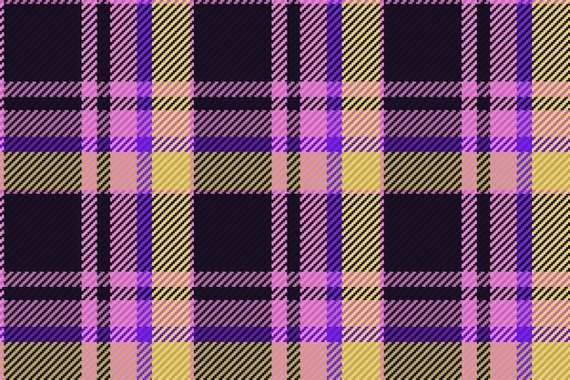 Seamless pattern of scottish tartan plaid Repeatable background with check fabric texture Vector backdrop striped textile print