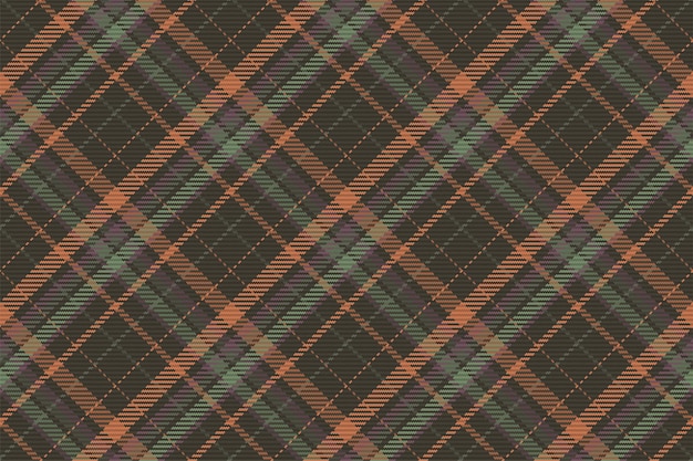 Seamless pattern of scottish tartan plaid Repeatable background with check fabric texture Vector backdrop striped textile print