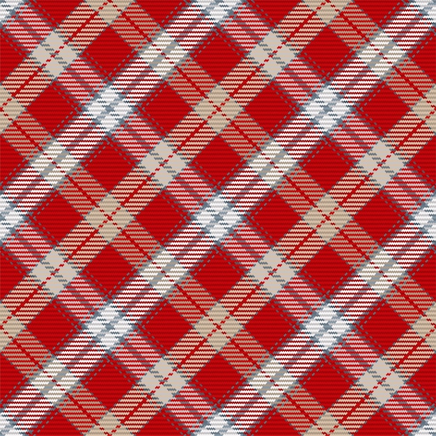 Seamless pattern of scottish tartan plaid Repeatable background with check fabric texture Vector backdrop striped textile print