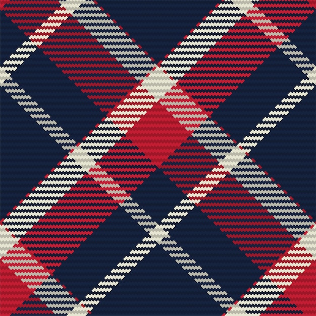 Seamless pattern of scottish tartan plaid. Repeatable background with check fabric texture. Vector backdrop striped textile print.