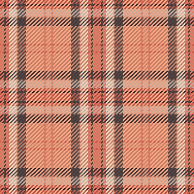 Seamless pattern of scottish tartan plaid Repeatable background with check fabric texture Vector backdrop striped textile print