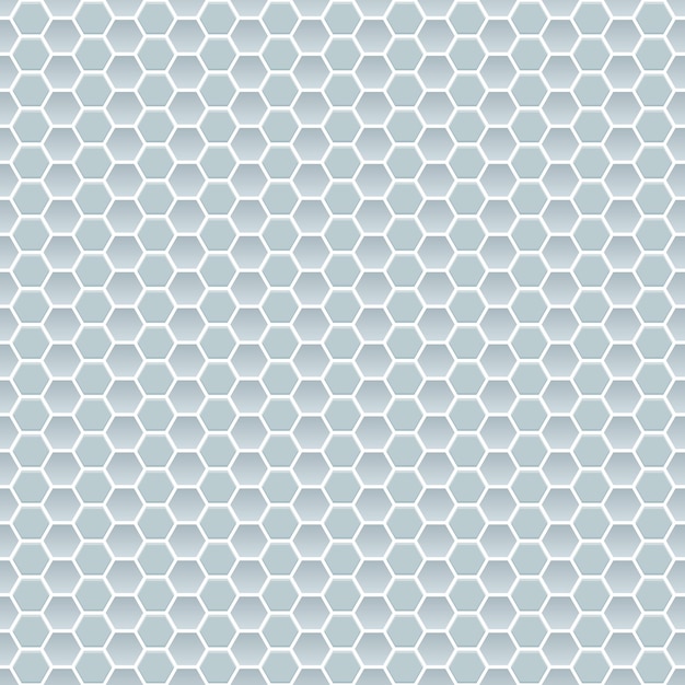 Seamless pattern of small hexagons in light blue colors