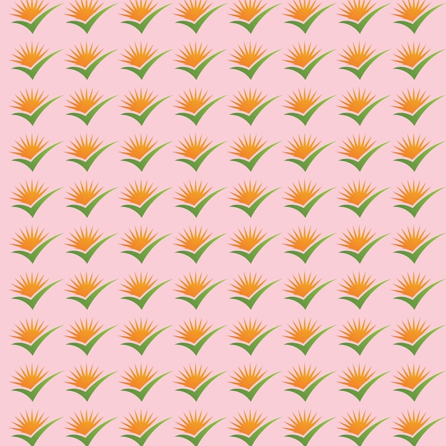 Seamless pattern sun vector image