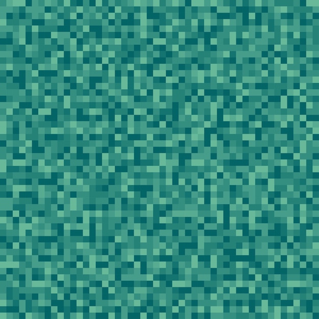 Seamless pattern teal pixel