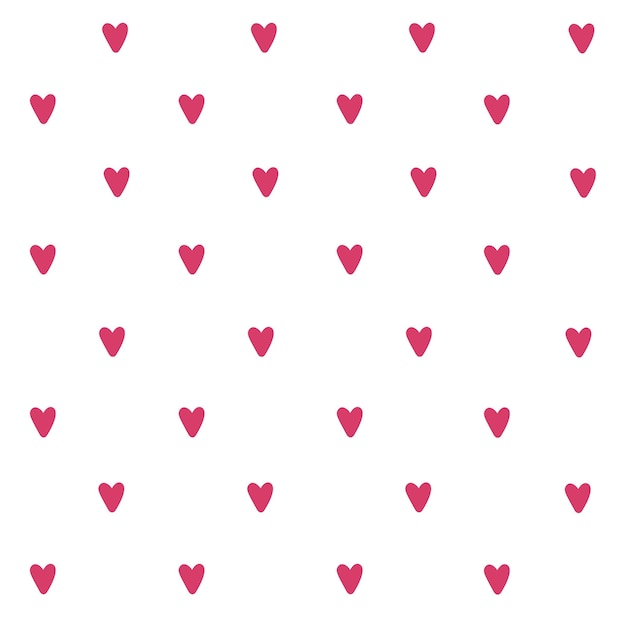 Seamless pattern for valentine's day with cute hearts