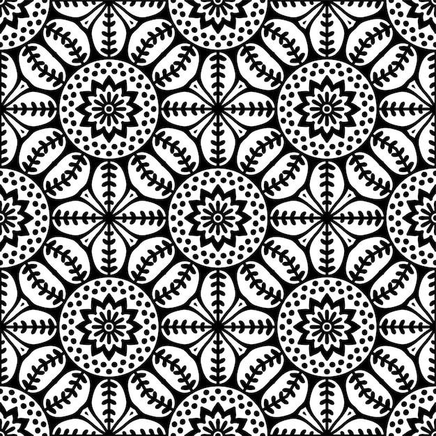 Seamless pattern. Vintage decorative elements pattern