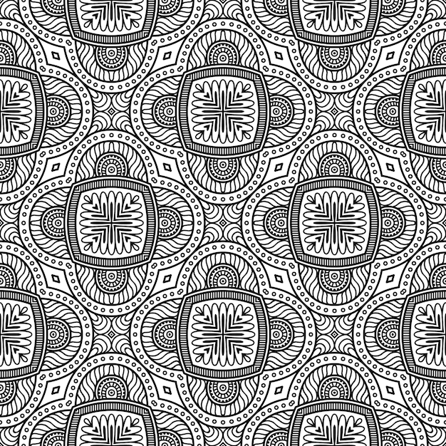 Seamless pattern. Vintage decorative elements pattern