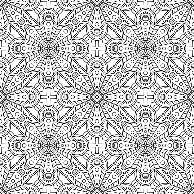 Seamless pattern. Vintage decorative elements pattern