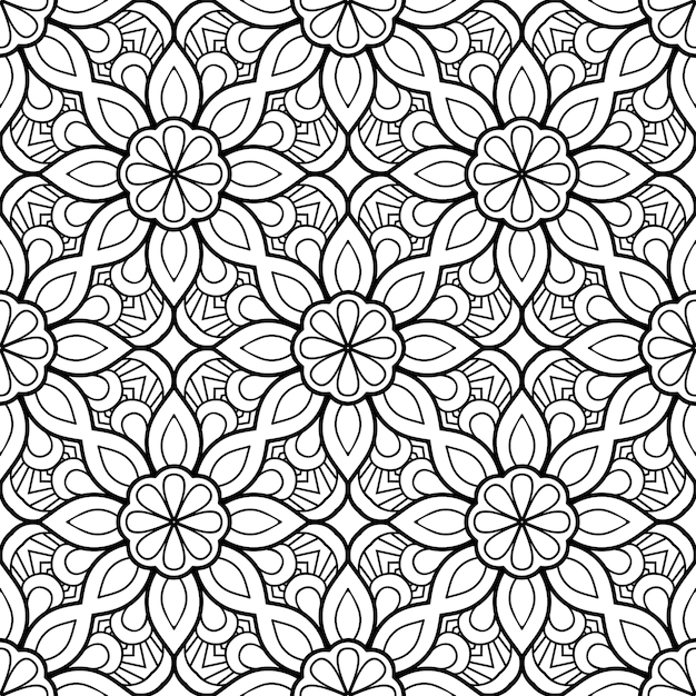 Seamless pattern. Vintage decorative elements pattern