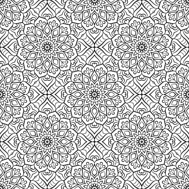 Seamless pattern. Vintage decorative elements pattern