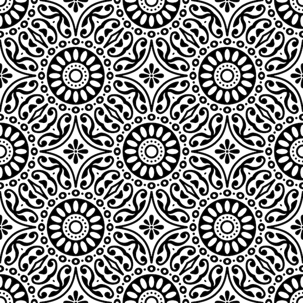 Seamless pattern. Vintage decorative elements