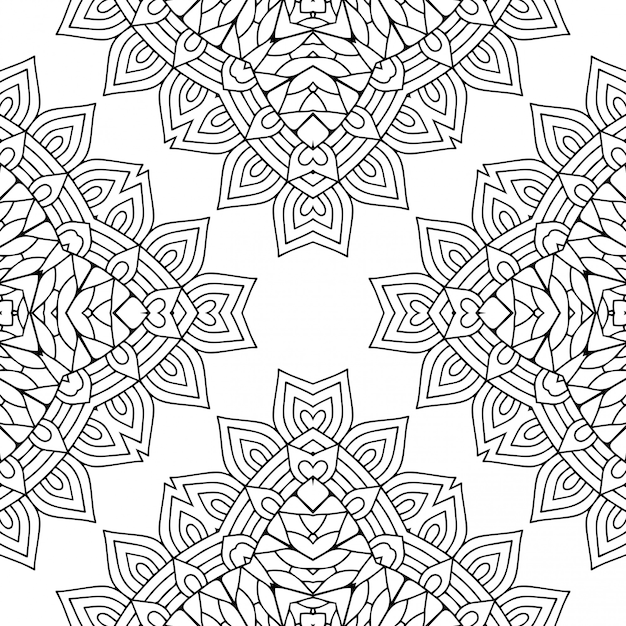 Seamless pattern. Vintage decorative elements